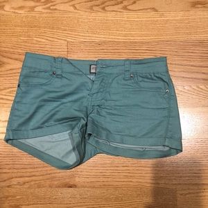 Green/Teal Jean Shorts